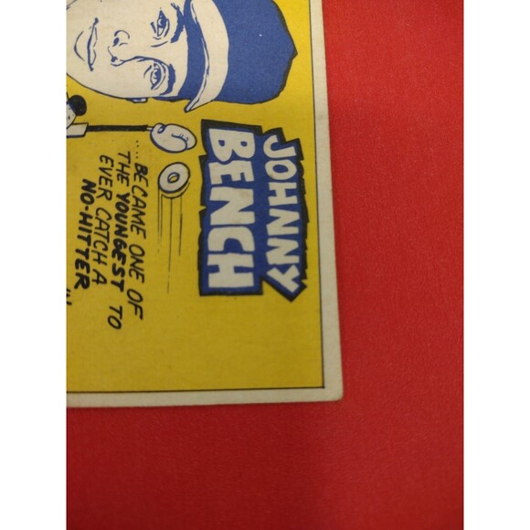 JOHNNY BENCH - 1970 Topps Card # 464 - Sporting News All-Star Cincinnati Reds - Picture 10 of 11